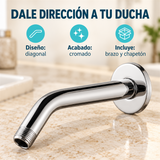 Características del brazo para ducha: atributos de diseño, montaje y acabado. Accesorios de ambientación no incluidos.
