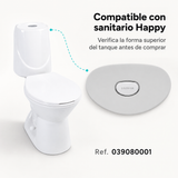 Compatibilidad de tapa superior con sanitario Happy Corona referencia 039080001