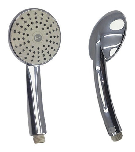 Teleducha Redonda Con Manguera Y Soporte En Abs Industrial