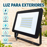 Reflector LED Slim 50 W Luz Fría Para Exterior — características del producto