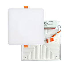 Panel LED Cuadrado Sin Marco 24 W De Empotrar De 17 cm