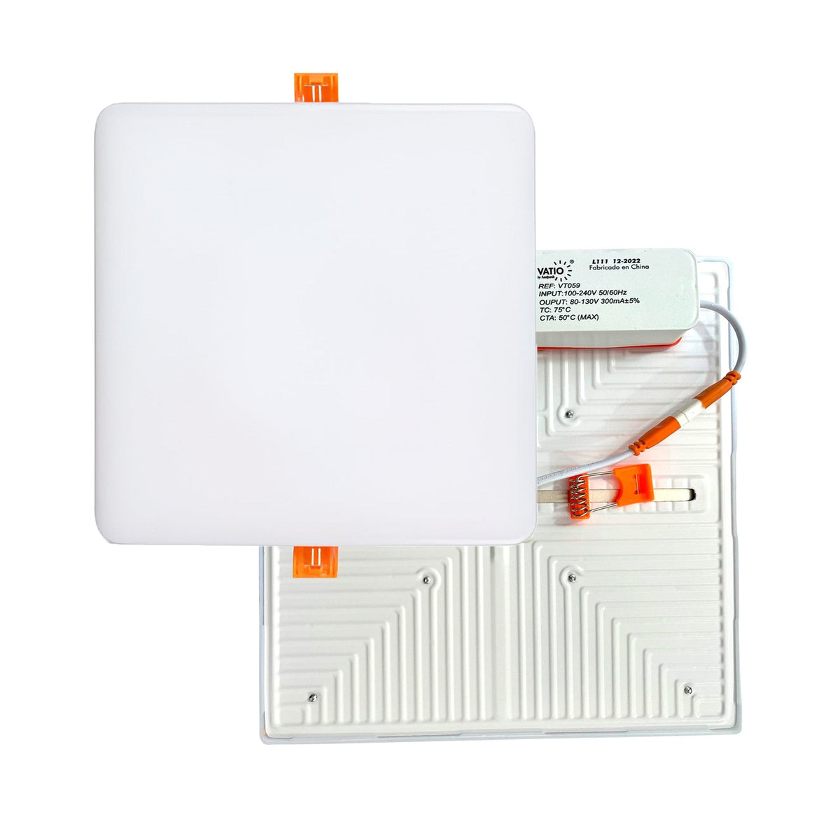 Panel LED Cuadrado Sin Borde De Incrustar 36 W — vista oficial sobre fondo blanco
