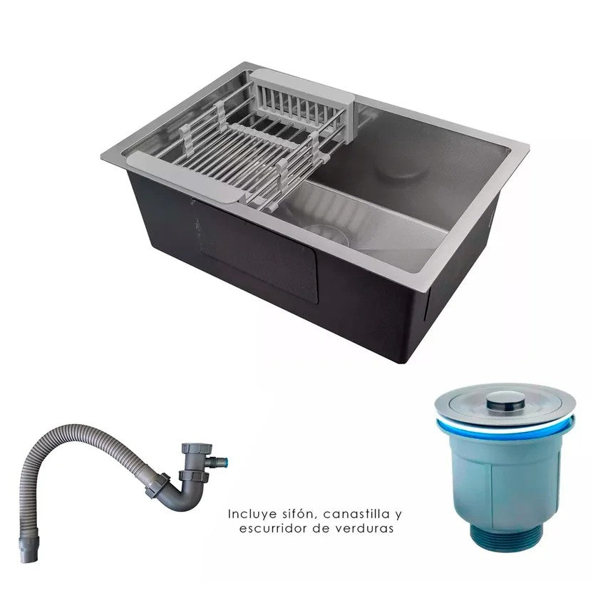 Lavaplatos Lujo Acero Inoxidable 60 x 45  Alta Calidad