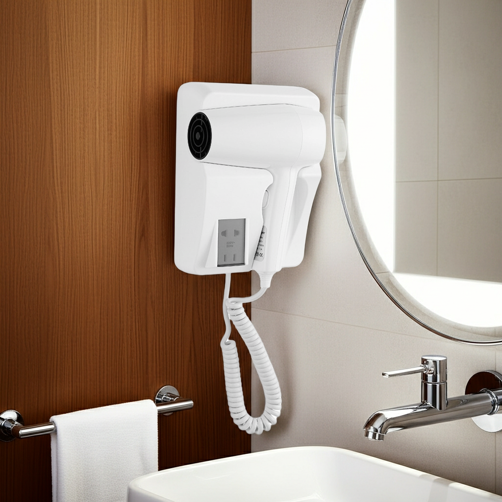 Secador de Cabello Empotrable Tipo Hotelero