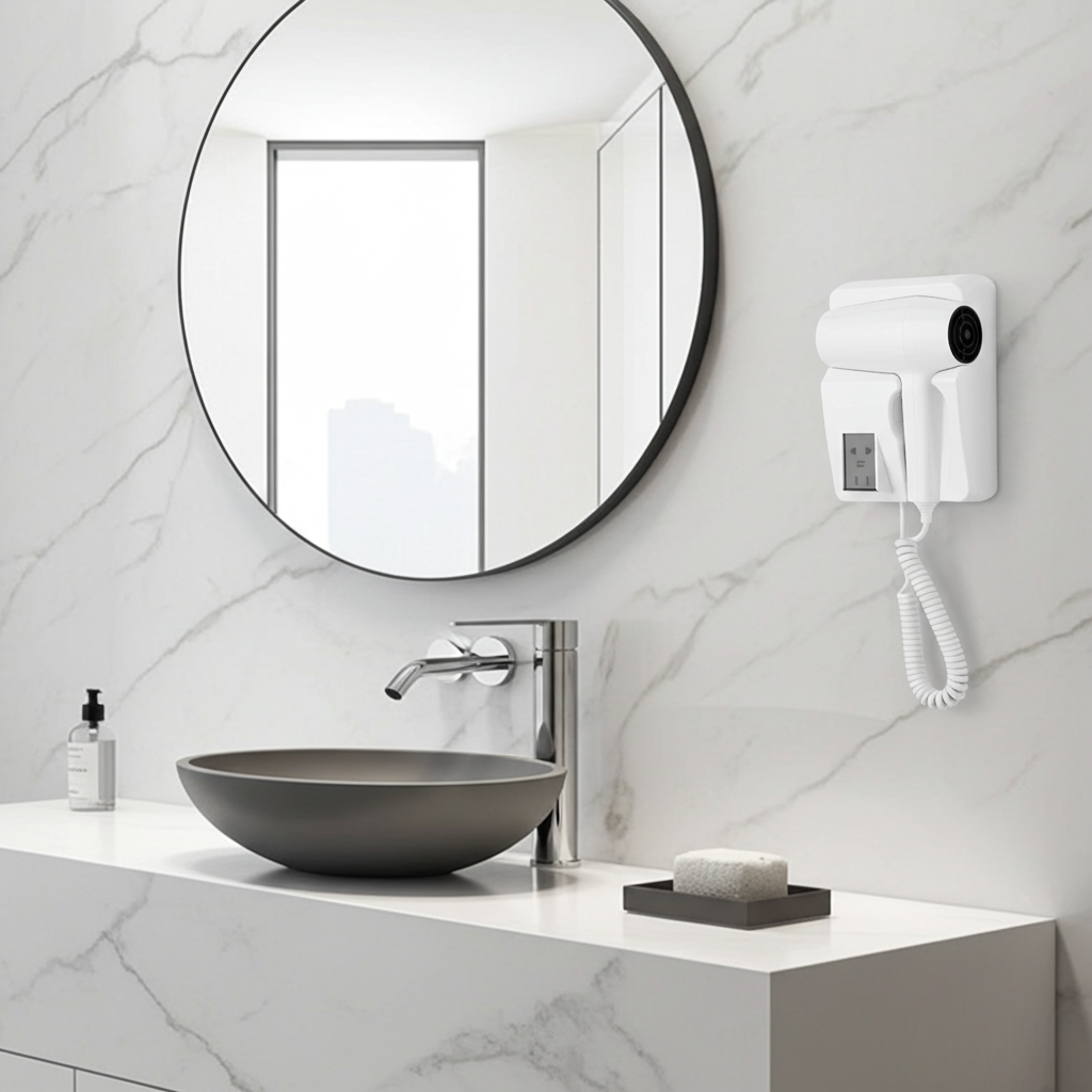 Secador de Cabello Empotrable Tipo Hotelero