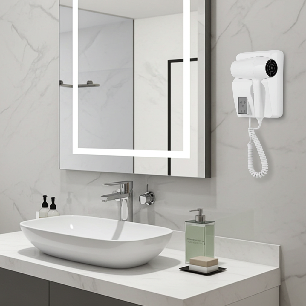 Secador de Cabello Empotrable Tipo Hotelero