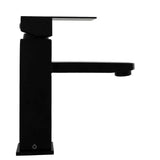 Grifería Lavamanos Mezclador Poste Bajo Negra (7602904268966)