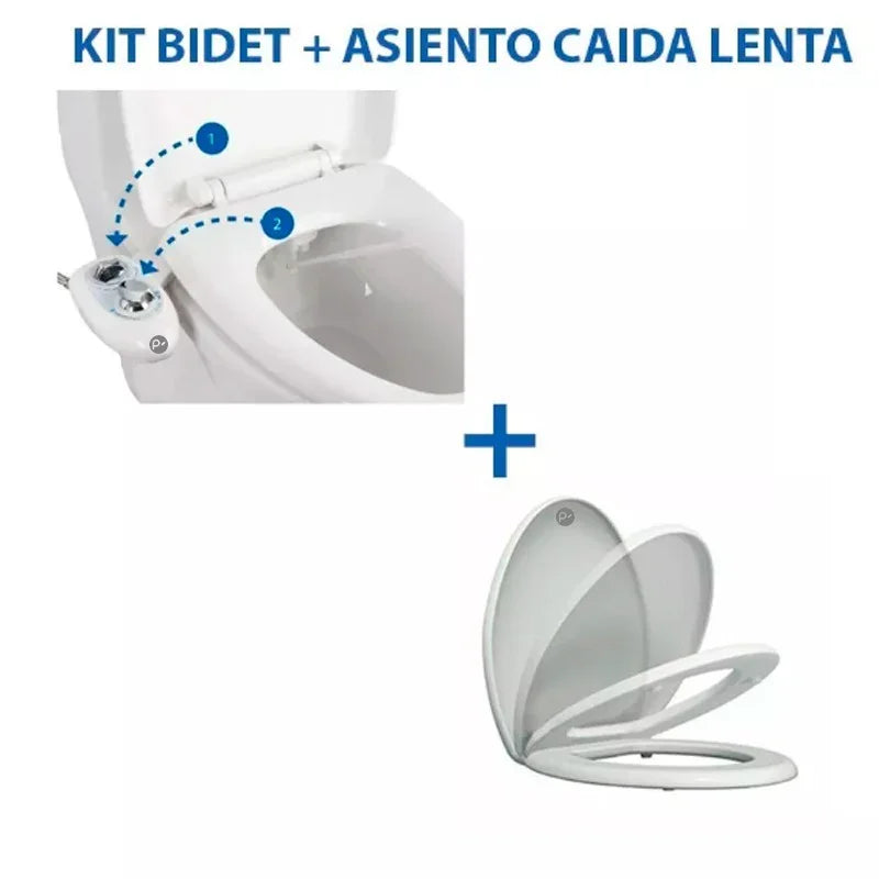 Kit Bidet Automático + Asiento Caida Lenta
