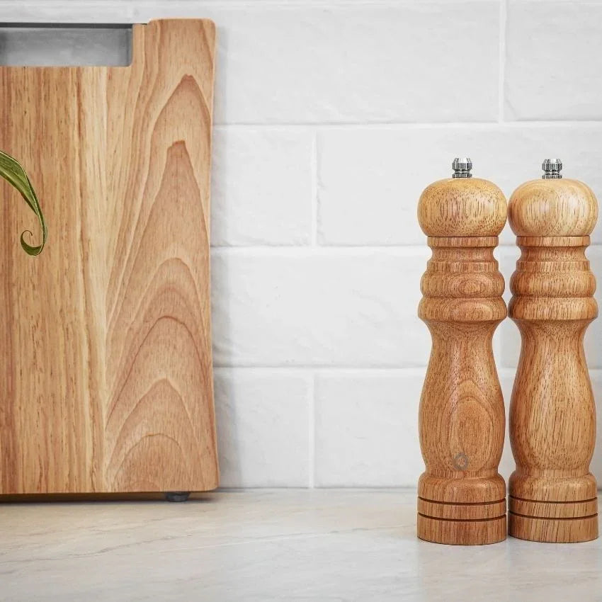 Pimientero Triturador En Madera 20 Cm De Lujo Y Alta Calidad