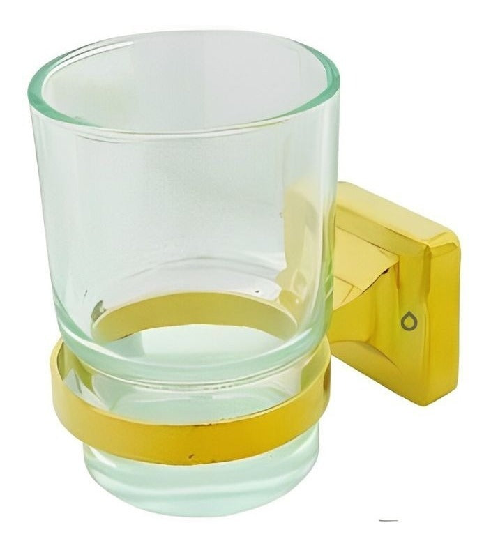 ACC SET DE ACCESORIOS X 6 PZAS GOLD CUADRADO