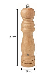 Pimientero Triturador En Madera 20 Cm De Lujo Y Alta Calidad